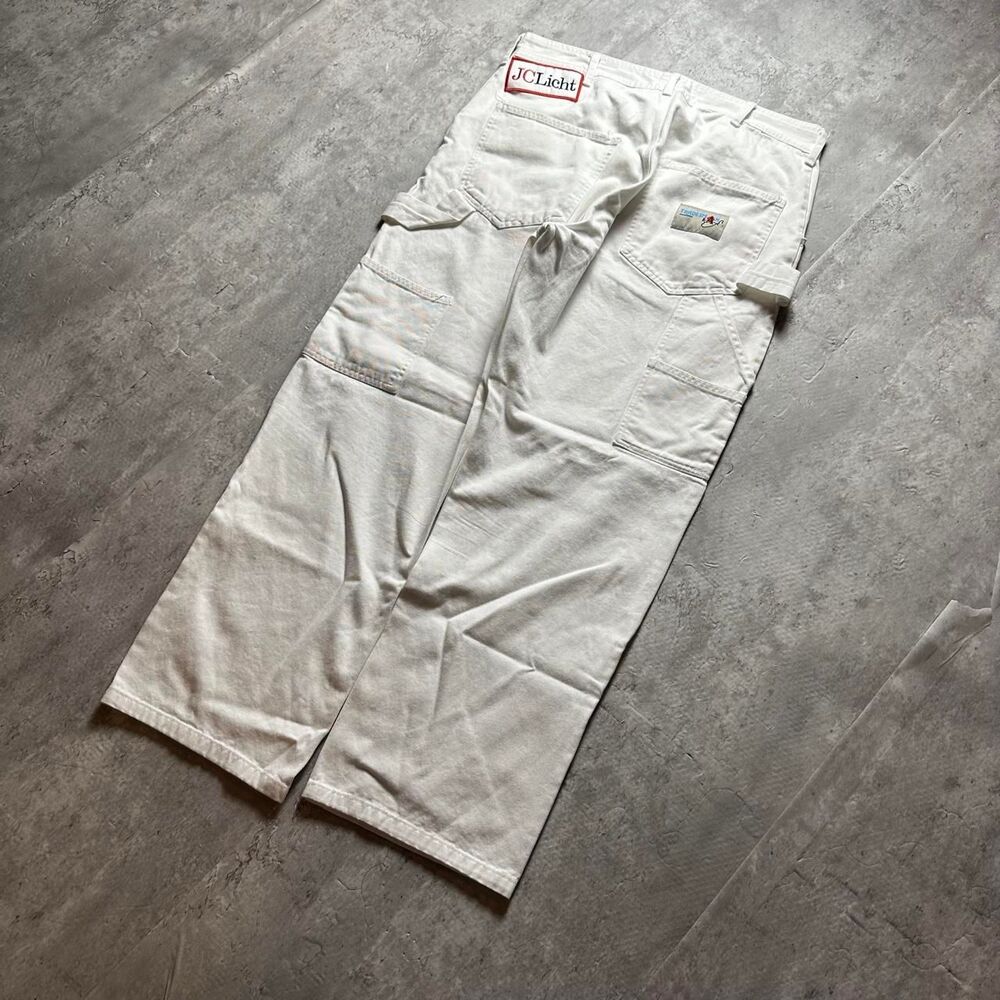 Unbranded Men's White and Cream Trousers
